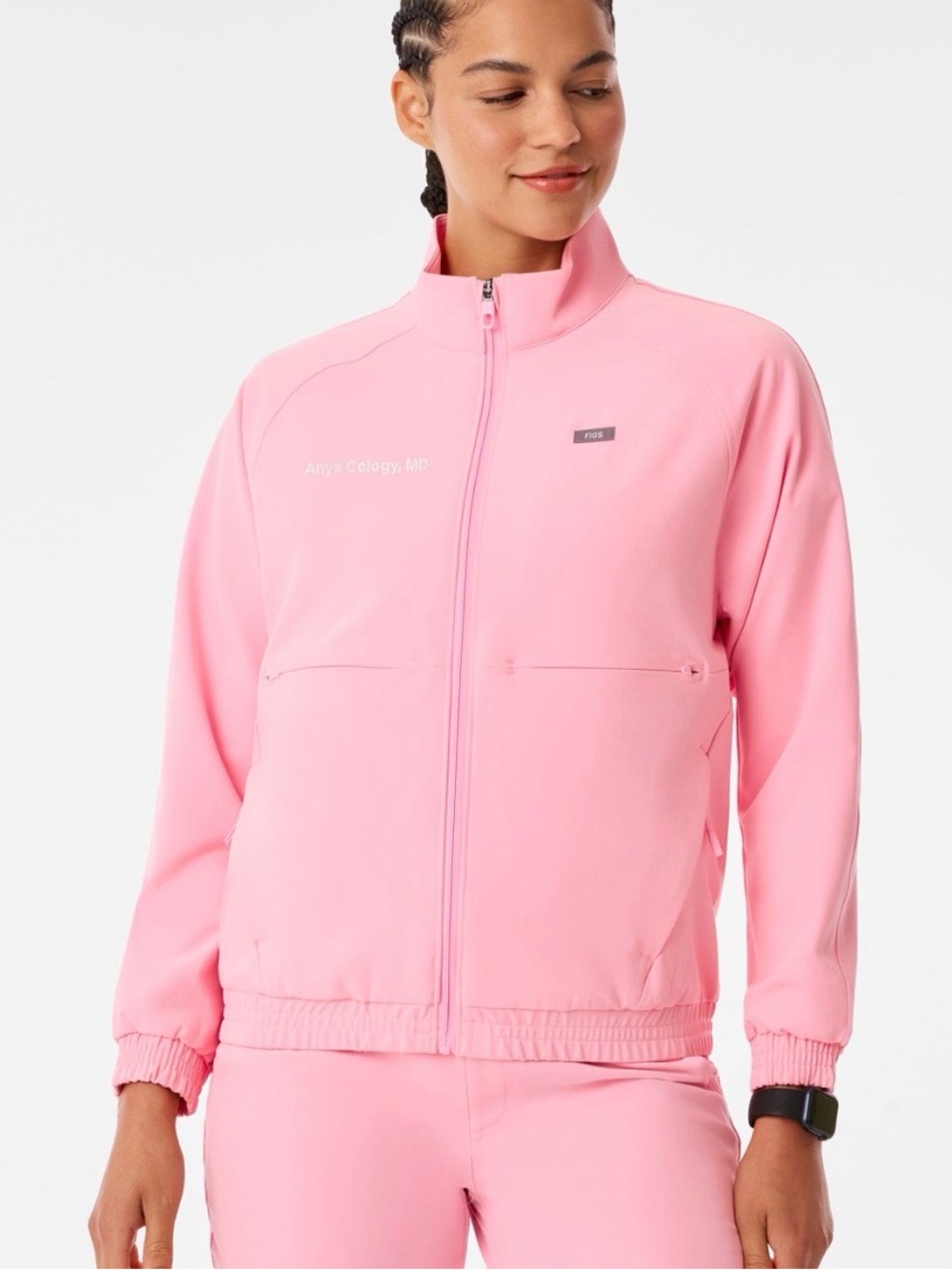 Figs FIGHT CLUB PINK SYDNEY Jacket